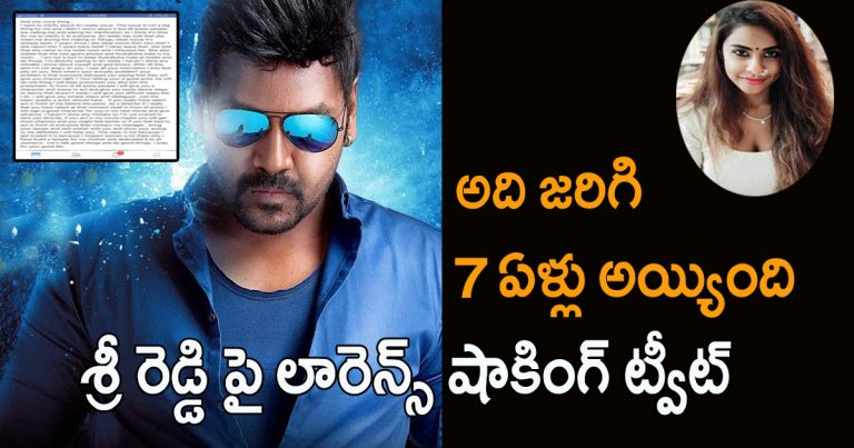 raghava lawrence sensational tweet