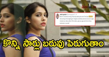 Rashmi gautam comments on her weight