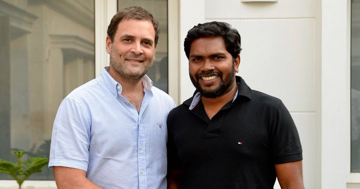 Rahul Gandhi Meets Kaala Director Pa Ranjith